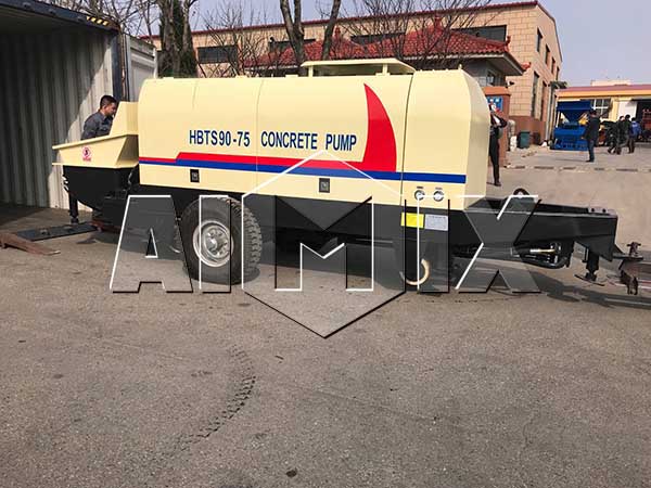 Бетононасос HBTS90 был отправлен в Южную Корею