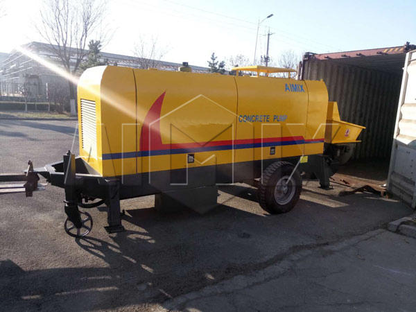 Прицепной бетононасос 60 м3/ч на Казахсьтан