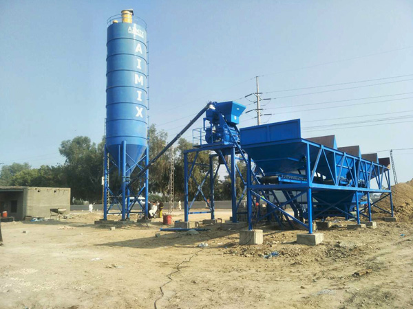 Мини бетонный завод 25 м3/ч в Пакистане