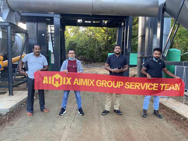 Команда сервисной службы AIMIX в Шри-Ланке